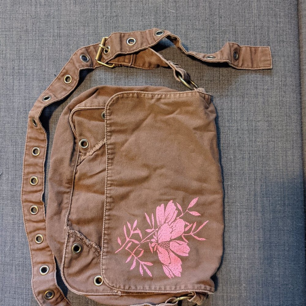 Old Navy brown messenger bag cross-body purse